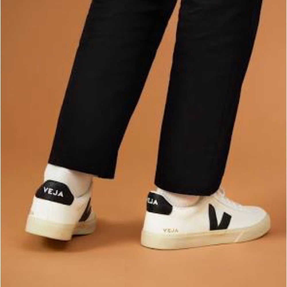 Veja Women’s Campo White and Black Sneakers